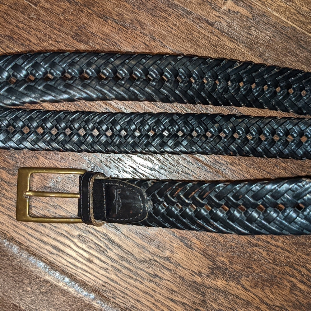 Dockers Men's Braided Faux Leather Belt (Sz 42)
